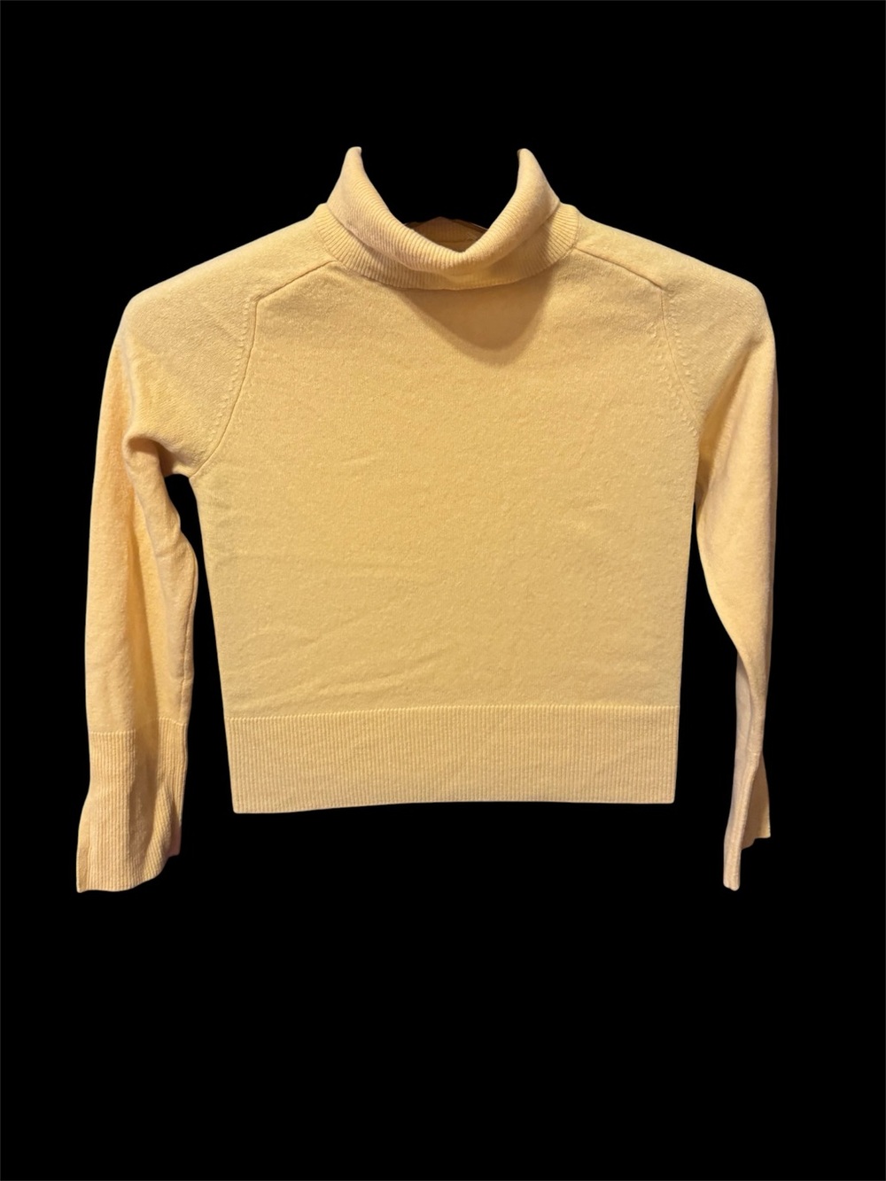 Massimo Dutti Soft Wool-Cashmere Sweater in Pale Yellow size S like new